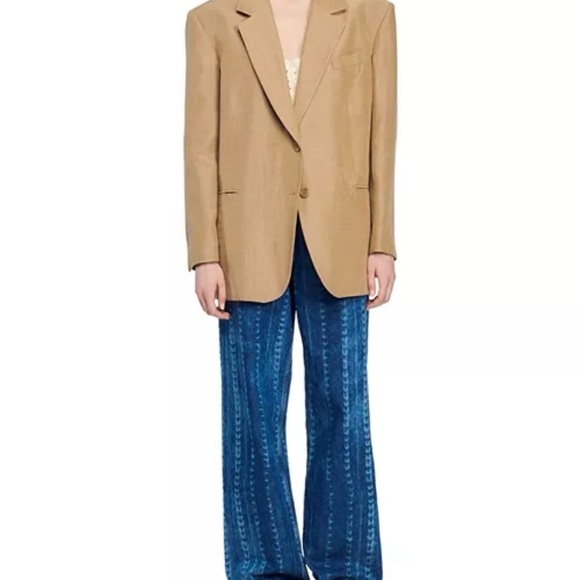 NWT! SANDRO two button Oversized Blazer - Picture 2 of 4